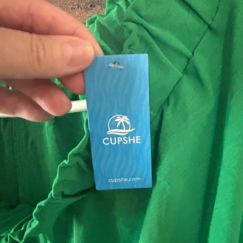 Cupshe Green Ruffle Pants - Picture 5 of 6